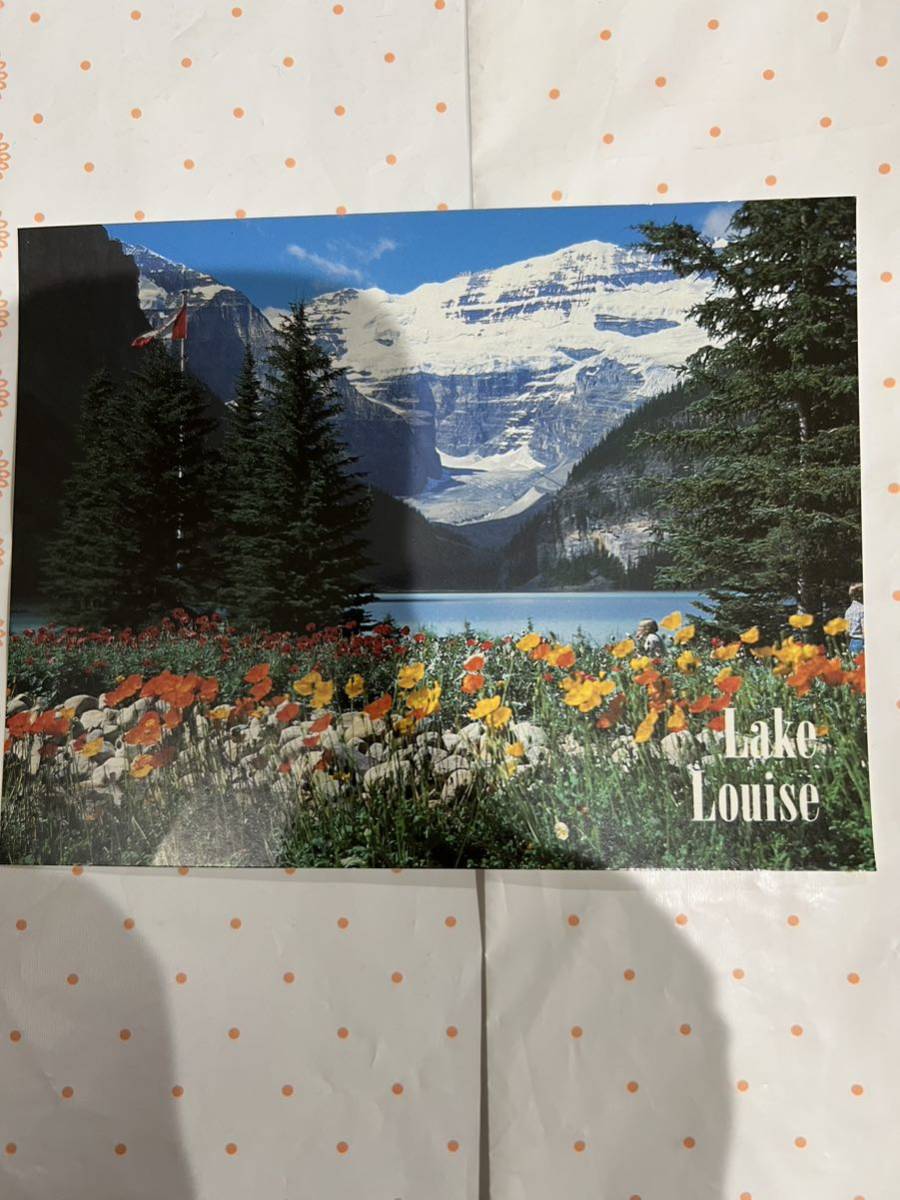 未使用　カナダ購入　ルイーズ湖　ポストカード　絵葉書　Lake Louise_画像1