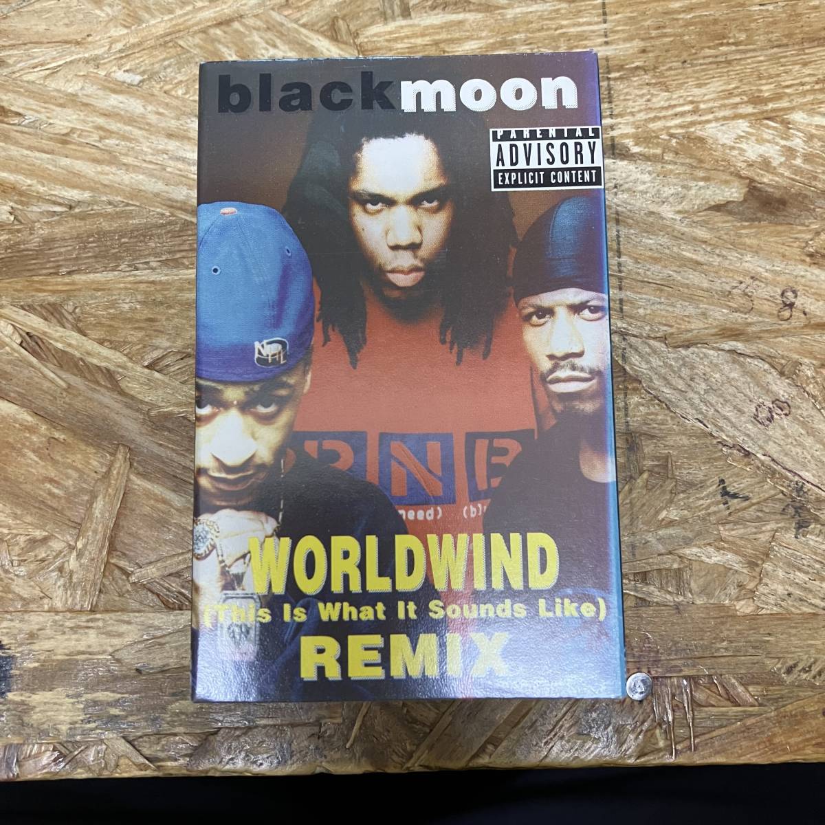 ネ HIPHOP,R&B BLACK MOON - WORLDWIND (THIS IS WHAT IT SOUNDS LIKE) REMIX シングル! TAPE 中古品_画像1