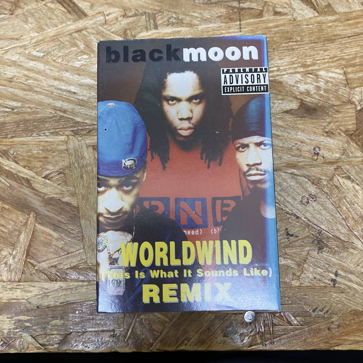 ネ HIPHOP,R&B BLACK MOON - WORLDWIND (THIS IS WHAT IT SOUNDS LIKE) REMIX シングル!! TAPE 中古品_画像1