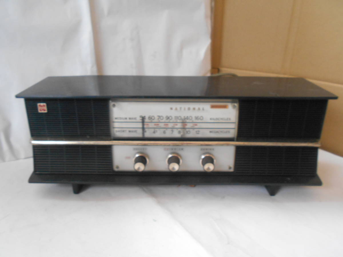  старый машина старый National пластик радио GX-320 фактически работающий Showa Retro Showa 30 годы Showa 40 годы 