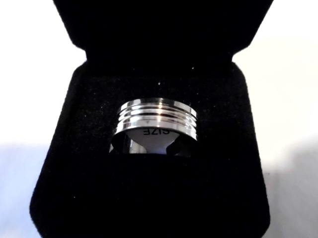  new goods! free shipping! men's ring ( man * ring ) silver side in W line No.2 16 number *