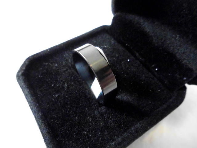  new goods! free shipping! men's ring ( man * ring ) black simple design No.2 22 number *