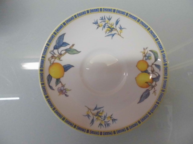 ☆格安売切☆WEDGWOOD ウェッジウッド CITRONS シトロン ティーカップ＆ソーサー5客 プレート 小皿5枚 大皿1枚 アンティーク 洋食器まとめ_画像5