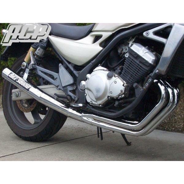 国産お得 ヤフオク! - GSX250E ザリ ショート管 メッキ マフラー【新品
