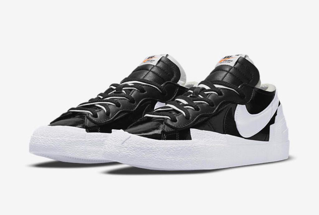 sacai × Nike Blazer Low Black Patent Leather サカイ × ナイキ