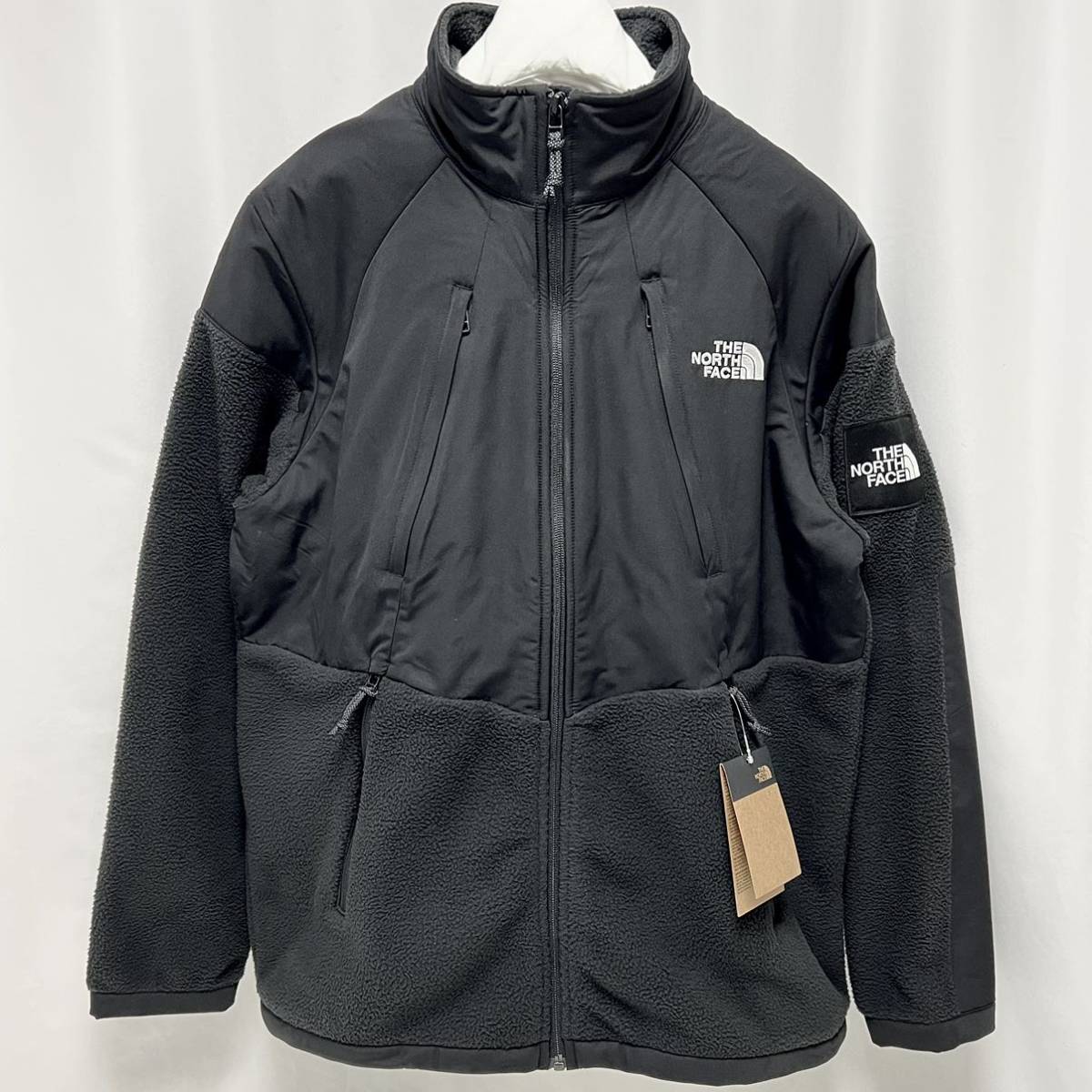 L 新品 海外限定デザイン ノースフェイス センターロゴ フリース