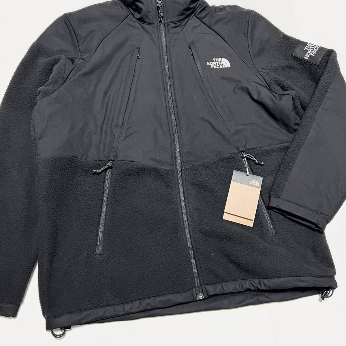 L 新品 海外限定デザイン ノースフェイス センターロゴ フリース