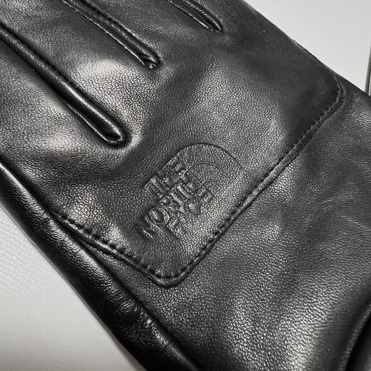 M 新品 ノースフェイス 購入 レザー グローブ ブラック 手袋 レザーグローブ 防寒 革製 黒 上品なレザー仕様 THE NORTH FACE Glove