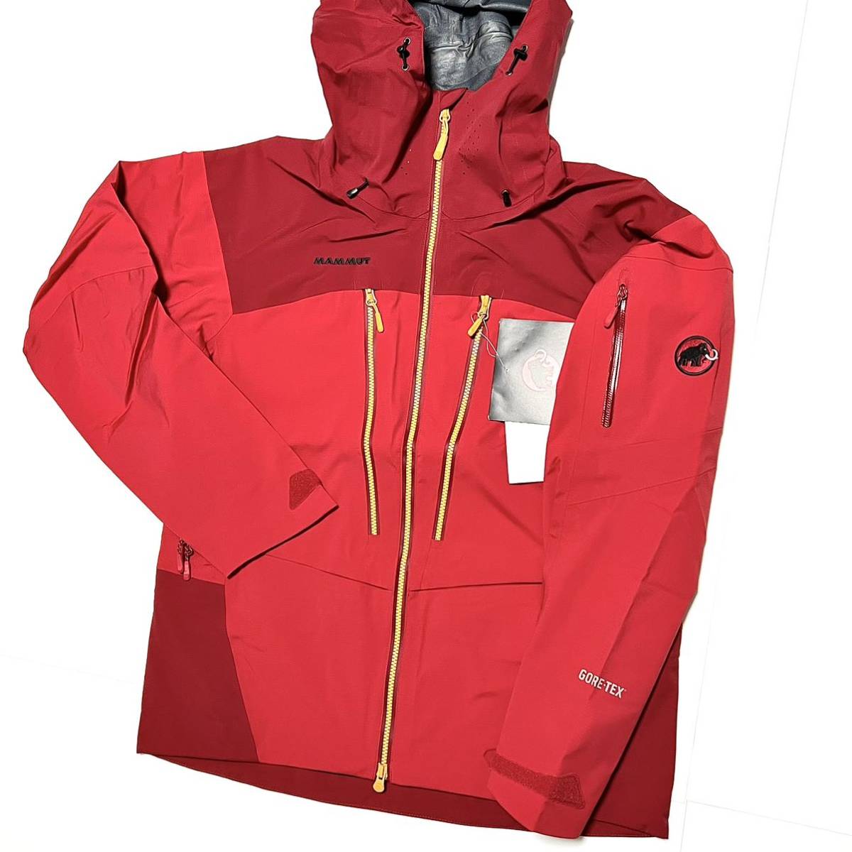 XL 新品 マムート 防水 ゴアテックス アイスフォール ジャケット 雪 GORETEX ハイキング スキー スノボー スノーボード ゴア GORE 登山 赤