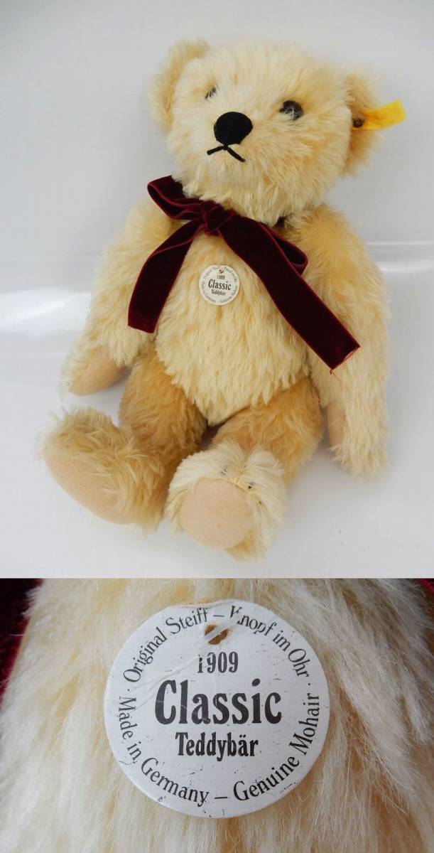 【Steiff】シュタイフ社『1909 Classic Teddybar』クラシック テディベア original Steiff made in Germany 中古品 一切返品不可で！