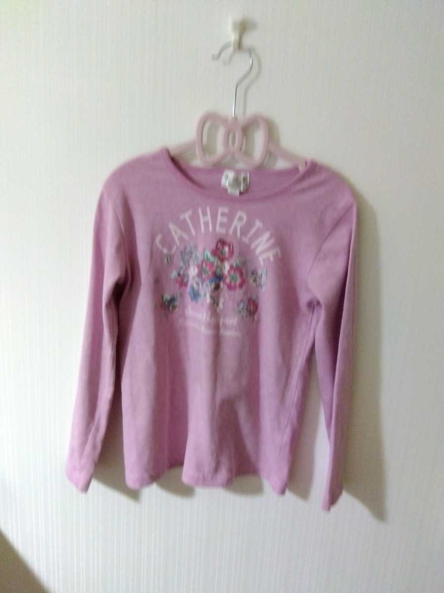 マザウェイズ 長袖Tシャツ 130 ロンＴ ピンク 女の子 お花 長袖
