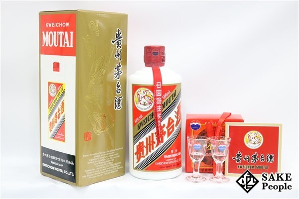 貴州茅台酒(2004年、天女ラベル) ミニグラス付き、箱なし その他 飲料 