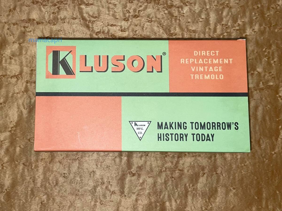 新品Kluson Vintage Steel Block Tremolo Strat Bridge Set Black KVTSBクルーソン トレモロ ストラト ブリッジ ブラック スチールブロックの画像2