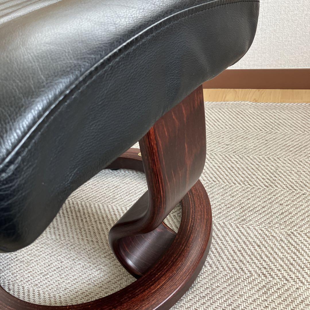 お得セット ノルウェー製 EKORNES Stressless オットマン レザー