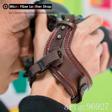 H136* photograph camera microfibre leather list strap single-lens belt enduring . strap Canon Nikon Sony pen tuck 