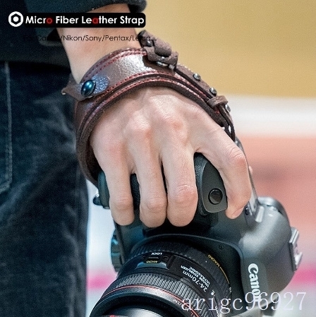 H136* photograph camera microfibre leather list strap single-lens belt enduring . strap Canon Nikon Sony pen tuck 