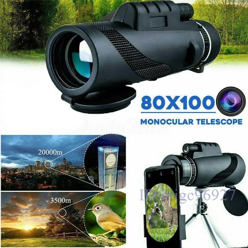 X672* new goods single eye telescope powerful 80x100 hd camera zoom Star scope 