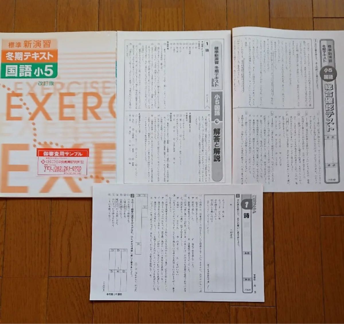 算数 国語 理科 小学5年 テキスト 問題集 塾専用教材 (5冊)