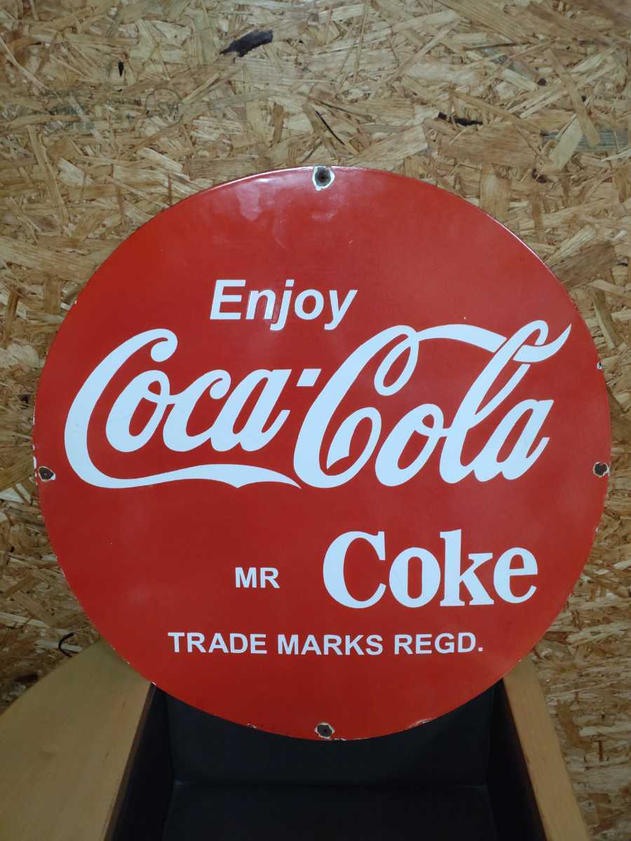 コカコーラ 丸型看板