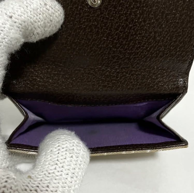 【希少】BVLGALI ブルガリ 二つ折り財布 ロゴマニア キャンバス レザー Wホック ユニセックス 付属品付き 美品 総柄 10