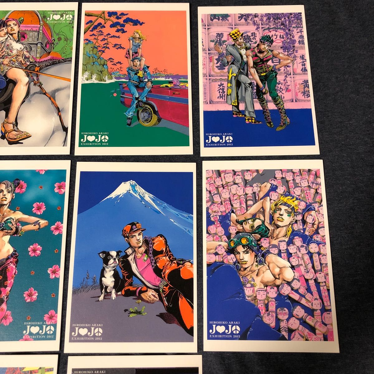 レア JOJO展 荒木飛呂彦原画展 ポストカード 10枚セット ジョジョ展 2012