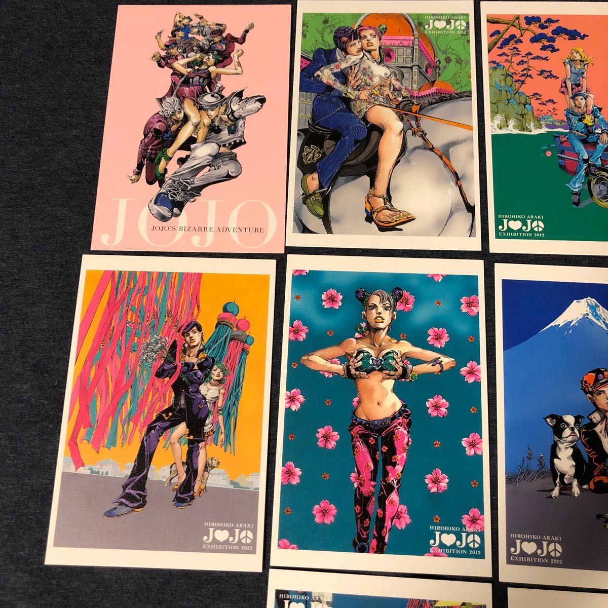 レア JOJO展 荒木飛呂彦原画展 ポストカード 10枚セット レア JOJO展 荒木飛呂彦原画展 ポストカード 10枚セット