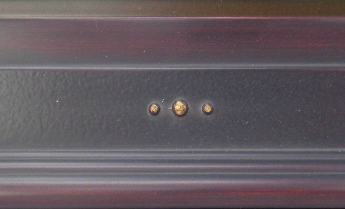 油絵/油彩額縁 木製フレーム UVカットアクリル付 7760 サイズ F12号 赤