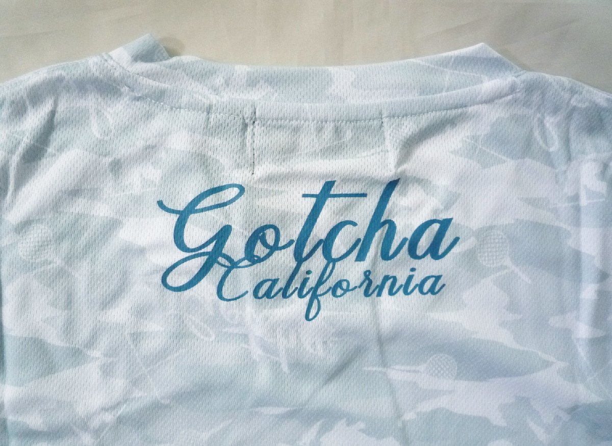 GOTCHA GOLF Gotcha Golf футболка с длинным рукавом long T V шея вышивка Logo камуфляж M размер белый 