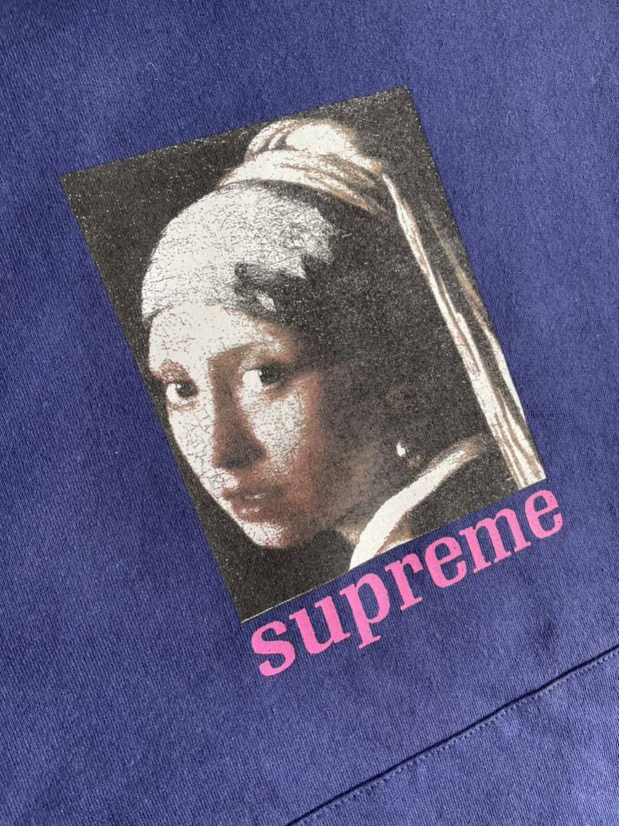 新品同様　シュプリーム Supreme Pearl Hooded Sweatshirt フード スウェットパーカー ネイビー S_画像3