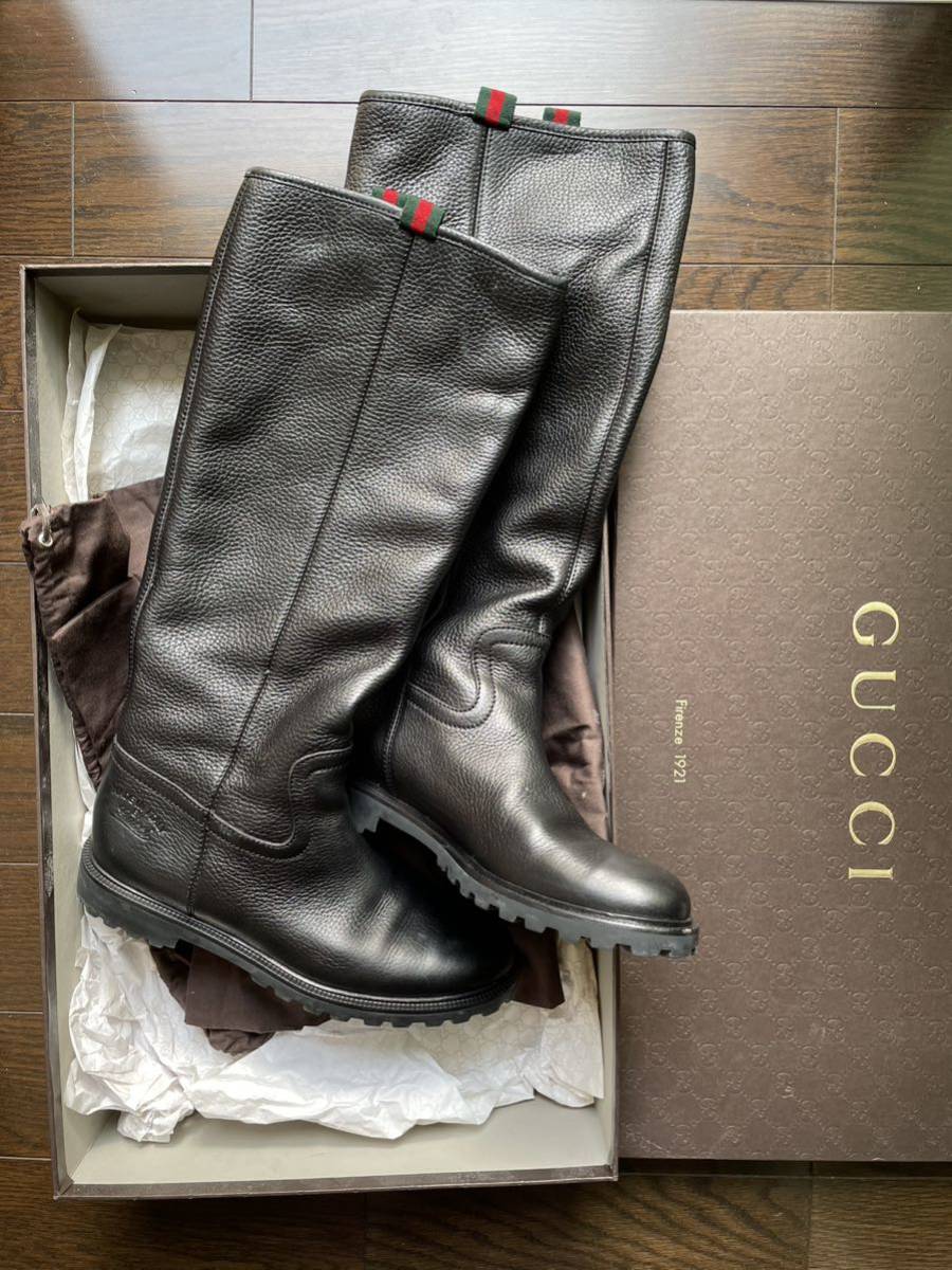 gucci グッチ ファーレザーブーツ 新製品 15120円 nods.gov.ag