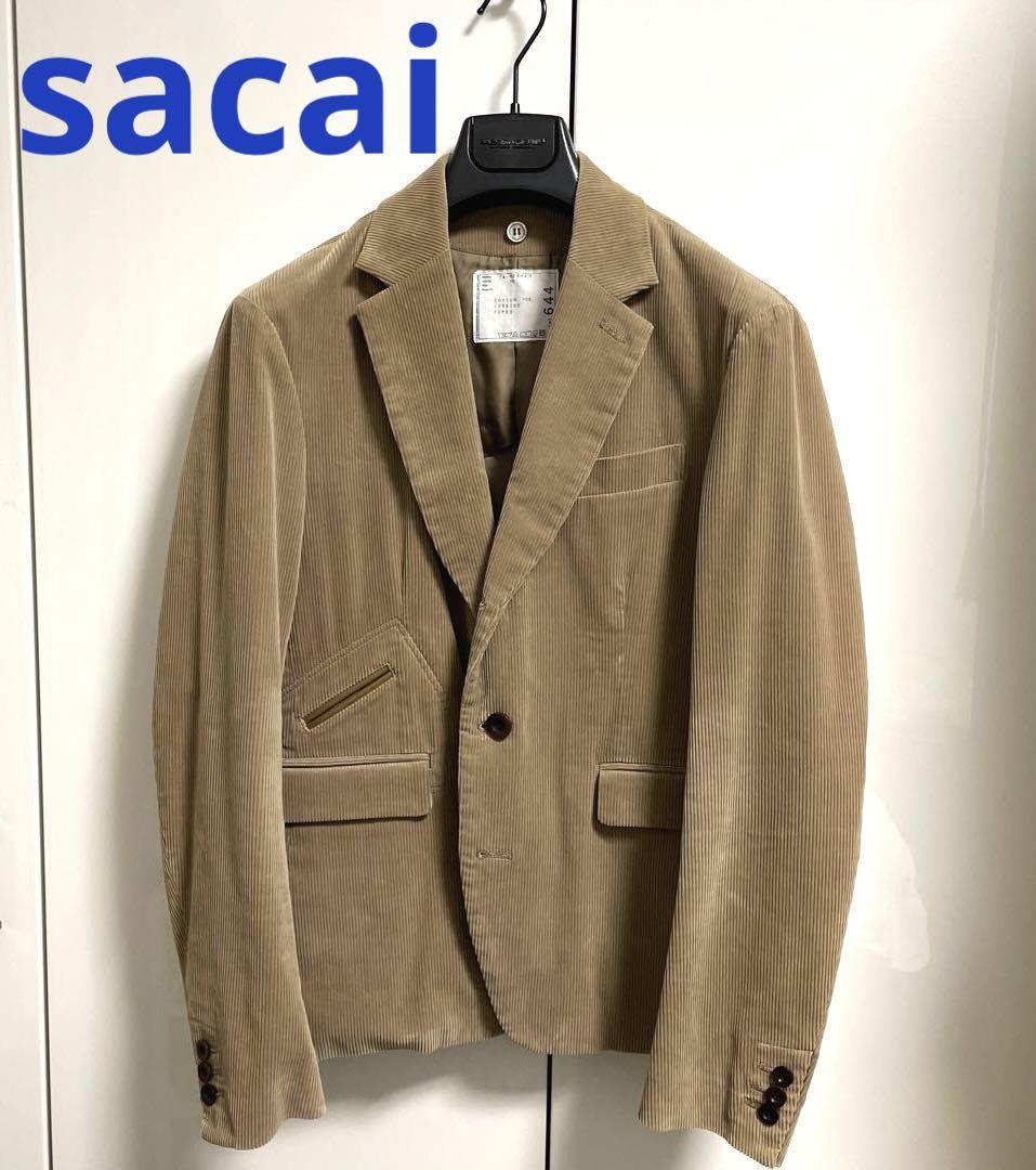 sacai サカイ コーデュロイジャケット テーラードジャケット Yahoo!オークション - sacai サカイ ジャケット テーラード