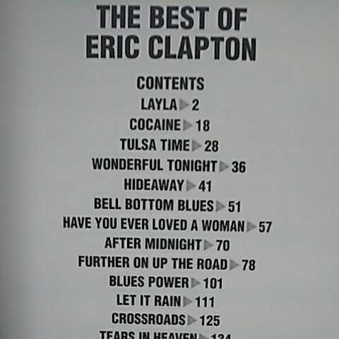  Eric klap тонн ERIC CLAPTON частота музыкальное сопровождение лучший ob Eric klap тонн Eric Claptontab.