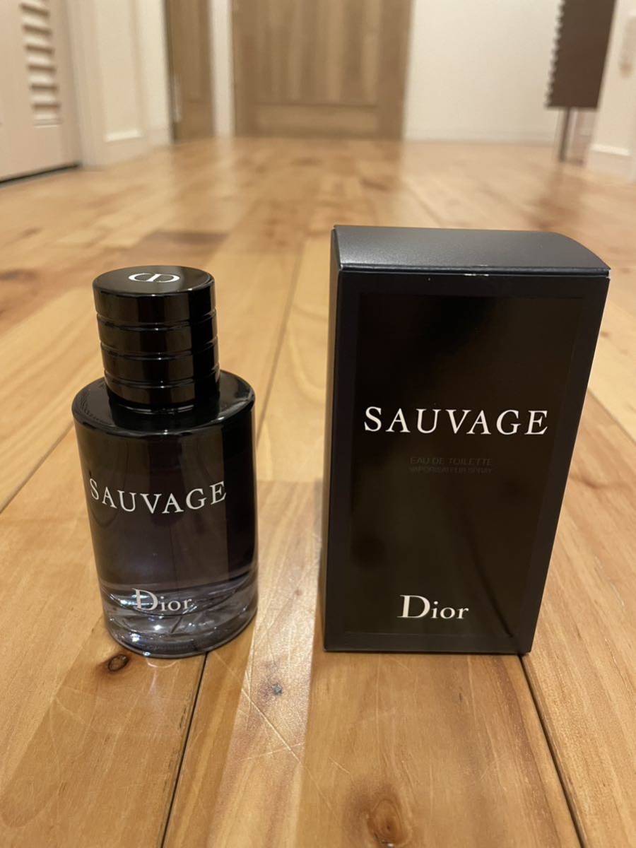 クリスチャンディオール Dior SAUVAGE ソヴァージュ 香水 オードゥ トワレ 60ml 使用済 約8.5割残 コスメ メンズ(中古