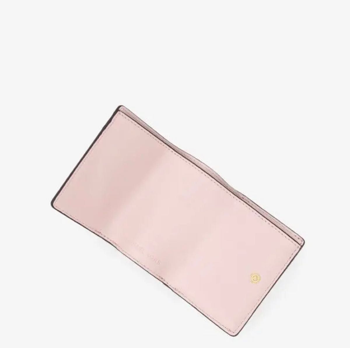 マイケルコース 三つ折財布 MKシグネチャー 桜ピンク 保存袋つき マイケルコース 三つ折財布 MKシグネチャー 桜ピンク 保存袋つき