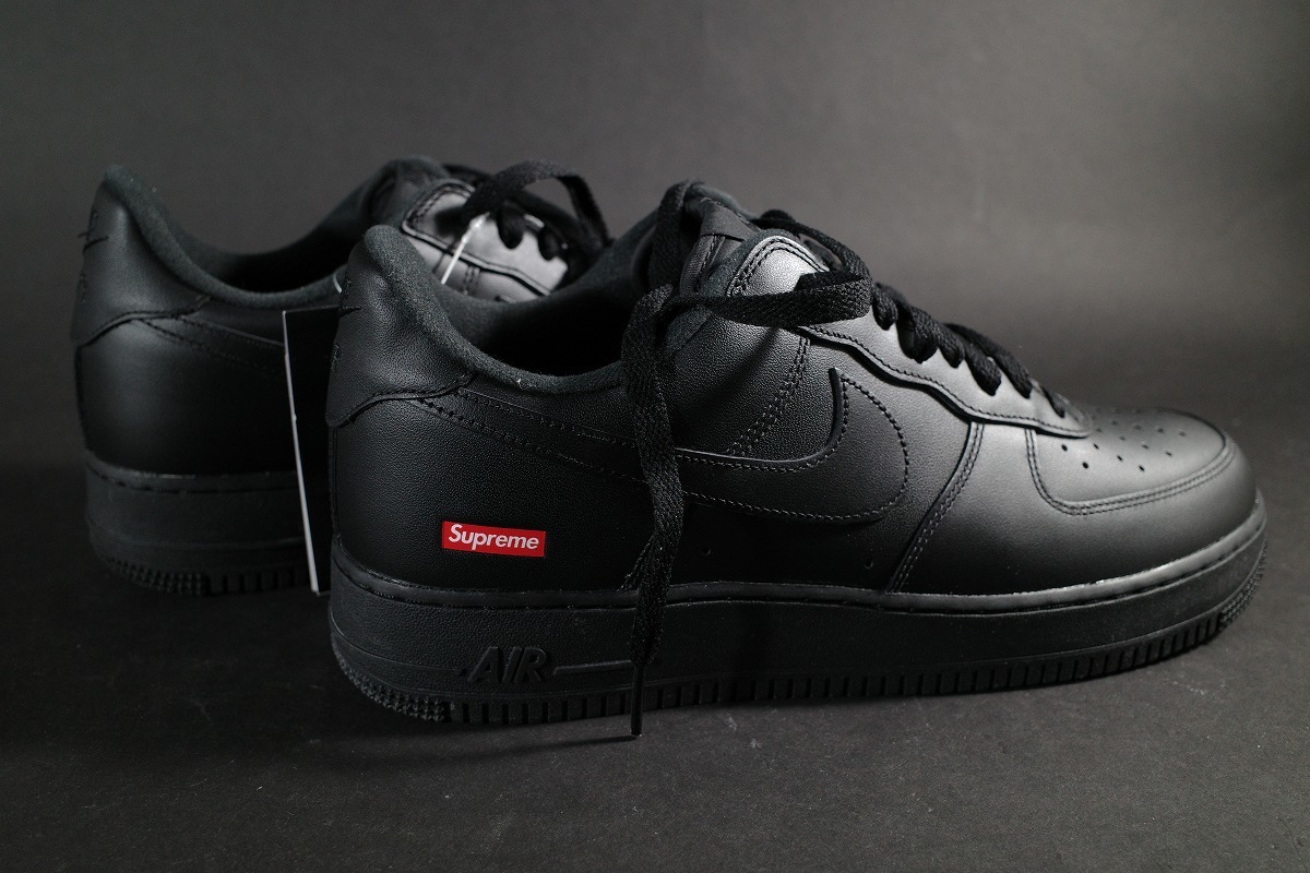 未使用 タグ付き Supreme NIKE シュプリーム ナイキ AIR FORCE1 LOW エアフォース1 CU9225-001 US11.5 29.5cm ブラック スニーカー_画像3