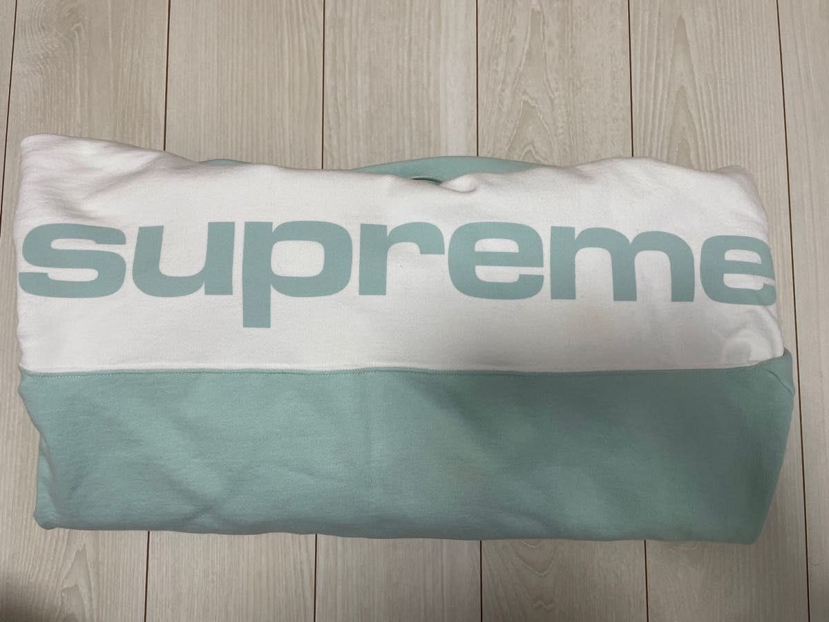 supreme blocked hooded sweatshirt xl ブルー | noonanwaste.com