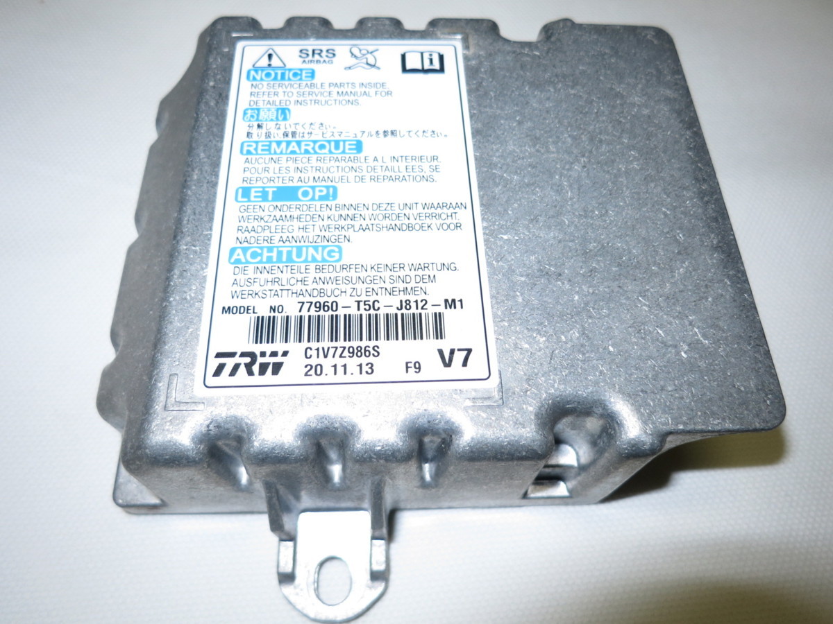 ★保証付★フィット GK3 GK4 GK5 GK6 GP5 GP6 エアバック エアーバック コンピューター 77960-T5C-J812-M1 77960-T5C-J81(W-KM-HD)