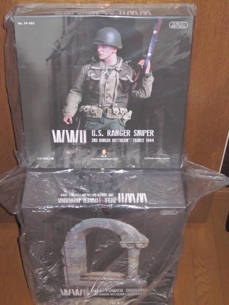 ★Facepoolfigure 1/6 FP003A WWII アメリカ陸軍第2レンジャー大隊 スナイパー France 1944 スタンダード版 FP-D1001 Bell tower base _商品内容