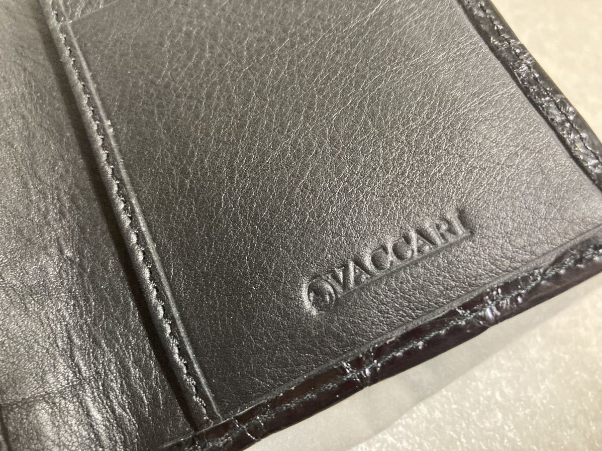 新品 ヴァッカーリ(伊) クロコダイル スマートウオレット(2つ折り