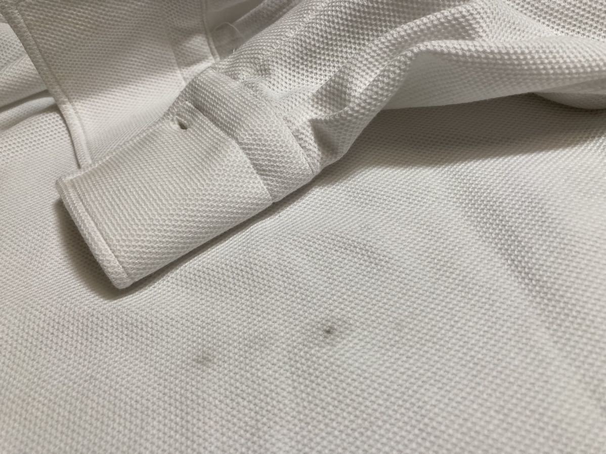 新品　フラルボ（伊）　鹿の子素材ニットシャツ　ニットサイズ４８～５０　白定番　５カ所手縫いハンドメイド　定価４万円_画像5