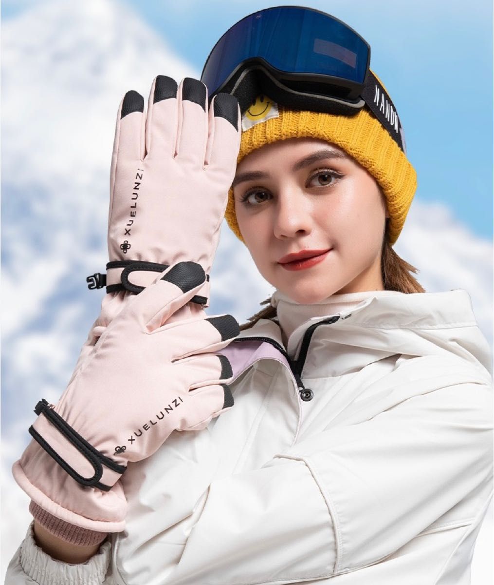 Tripee スキーグローブ スノーボードグローブ タッチパネル対応 防寒 耐水性 防風 冬手袋 雪かき手袋 保温 通気 滑り止め付き 登山 男女兼用