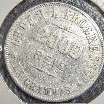 ブラジル 銀貨 1911年 2000レイス銀貨 BRASIL 記念硬貨 貿易銀 大型