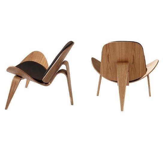 美品★ 近代的な客間の書斎の簡約なデザイナーの軽豪華な北欧のシングルソファーの椅子の創意的なレジャーの木の椅子の高椅_画像4