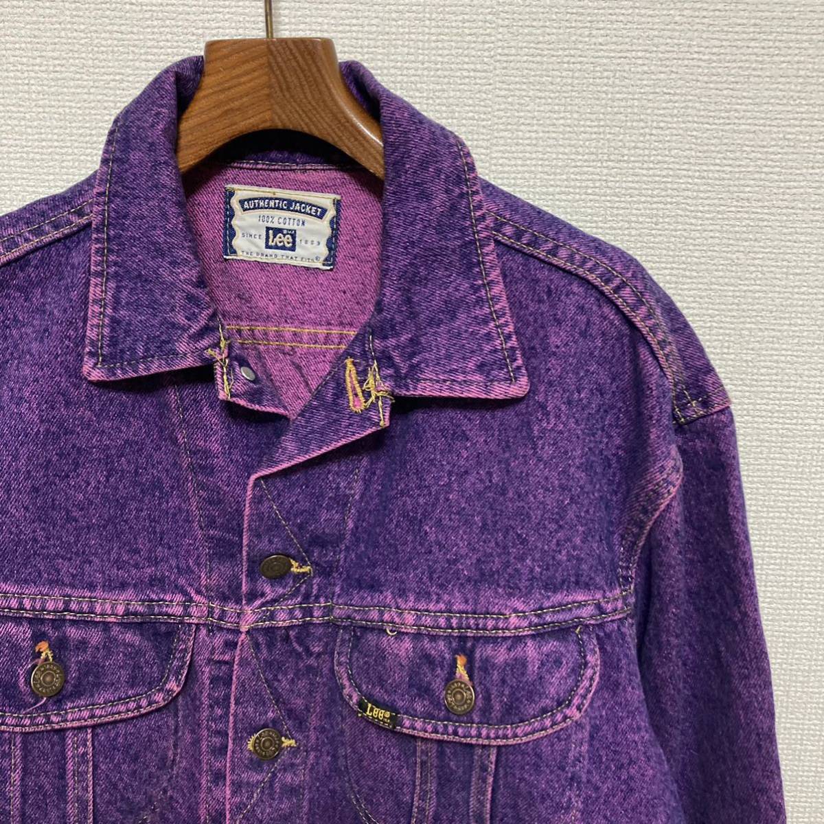USA製 90s Lee リー カスタム 後染め デニム ジャケット USA製 90s Lee リー カスタム 後染め デニム ジャケット
