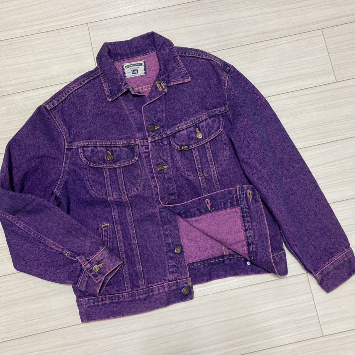 USA製 90s Lee リー カスタム 後染め デニム ジャケット USA製 90s Lee リー カスタム 後染め デニム ジャケット
