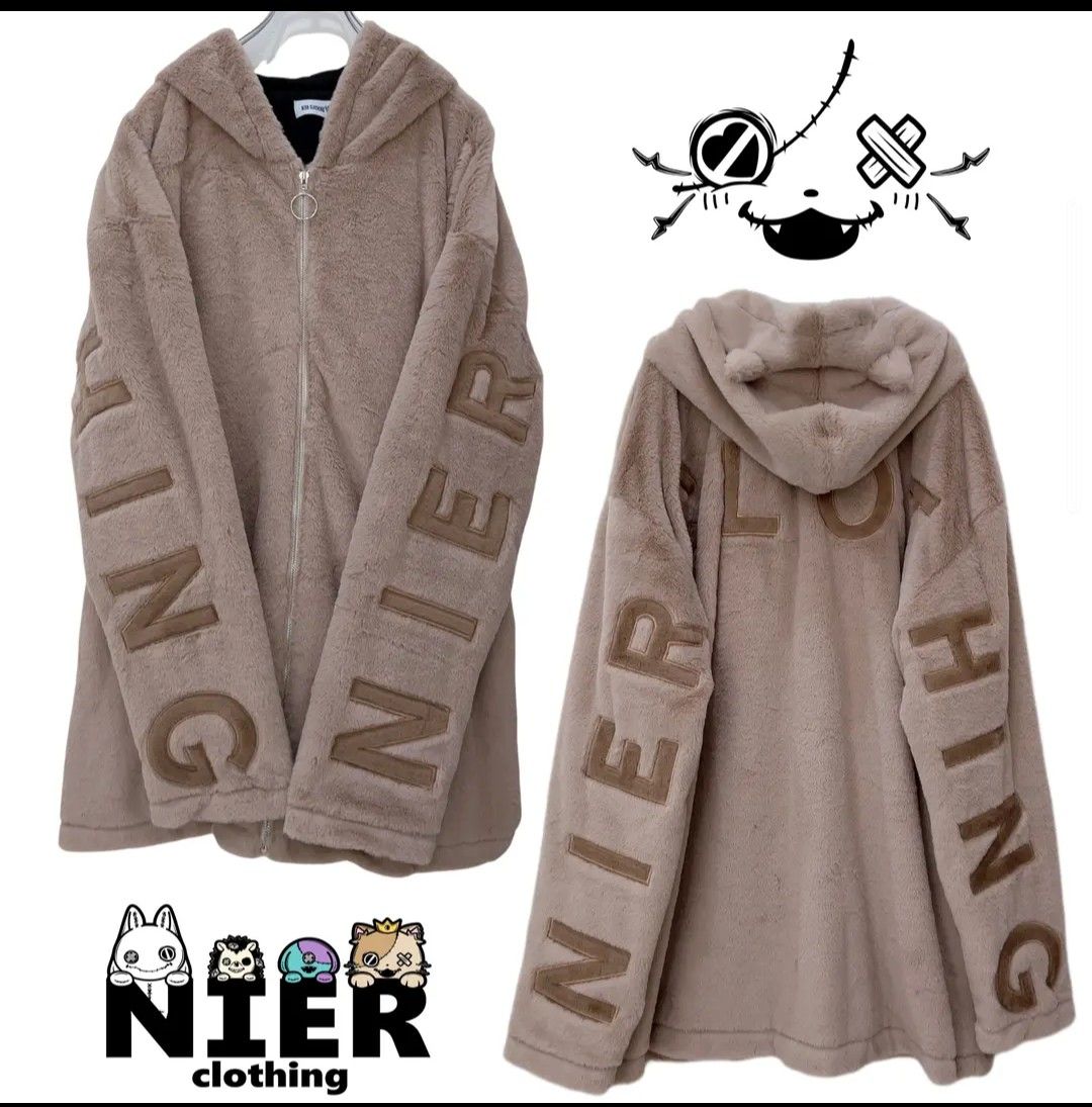 NieR 超ふわもこBACK LOGO ZIP OUTER【猫耳付き】｜PayPayフリマ