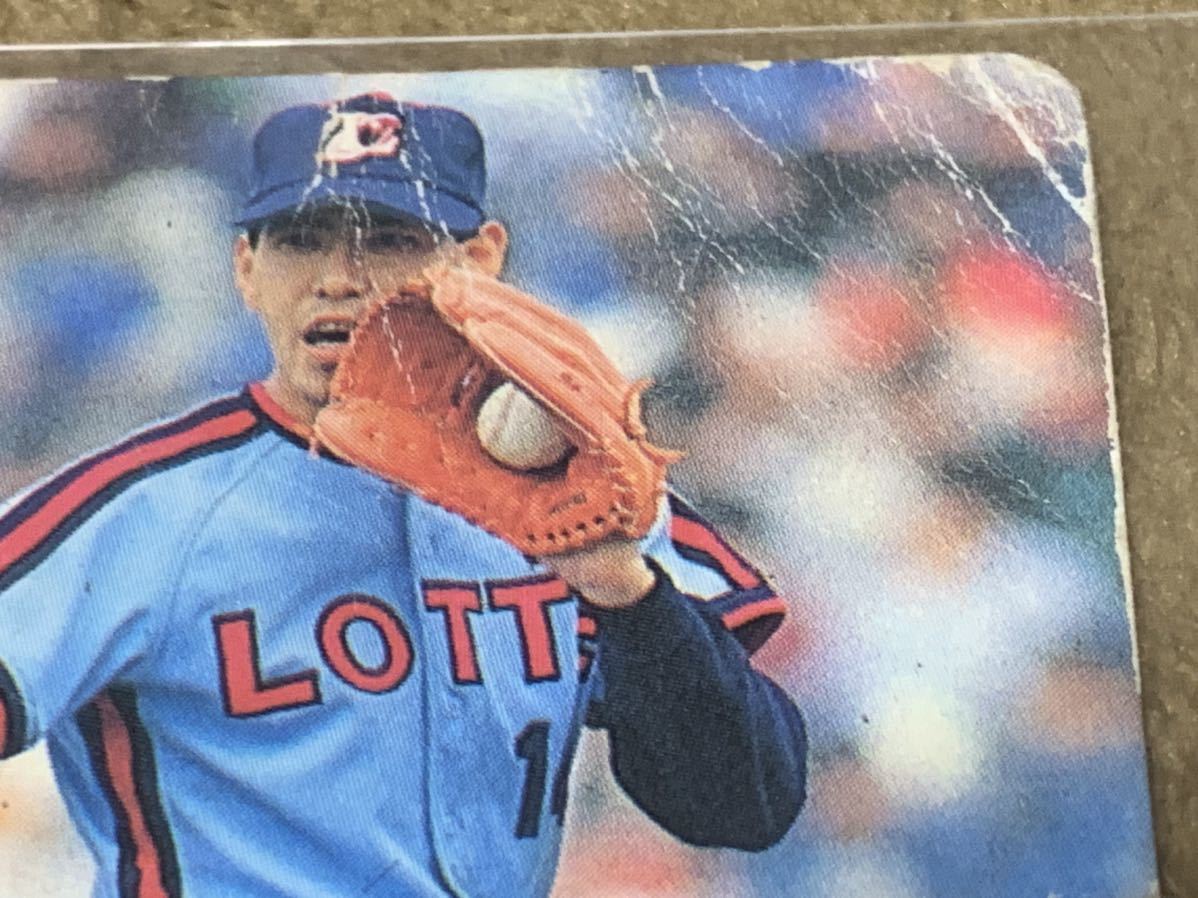 1991 BASEBALL CARD No.100 小宮山悟 14 プロ野球チップス カルビー_画像2
