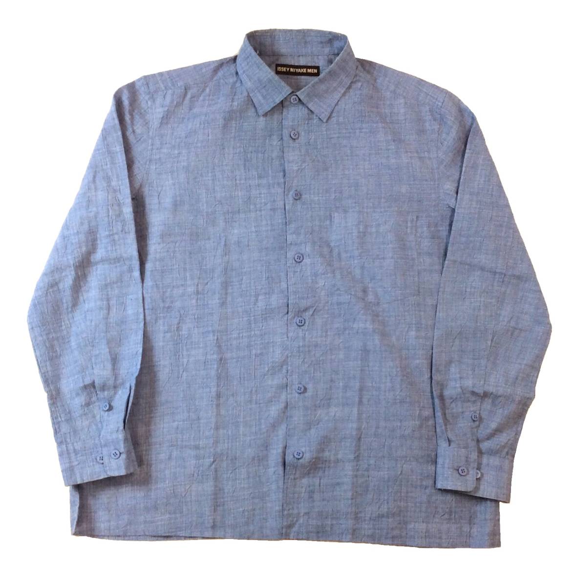 ISSEY MIYAKE MEN イッセイミヤケメン ポリエステル×リネン シワ加工