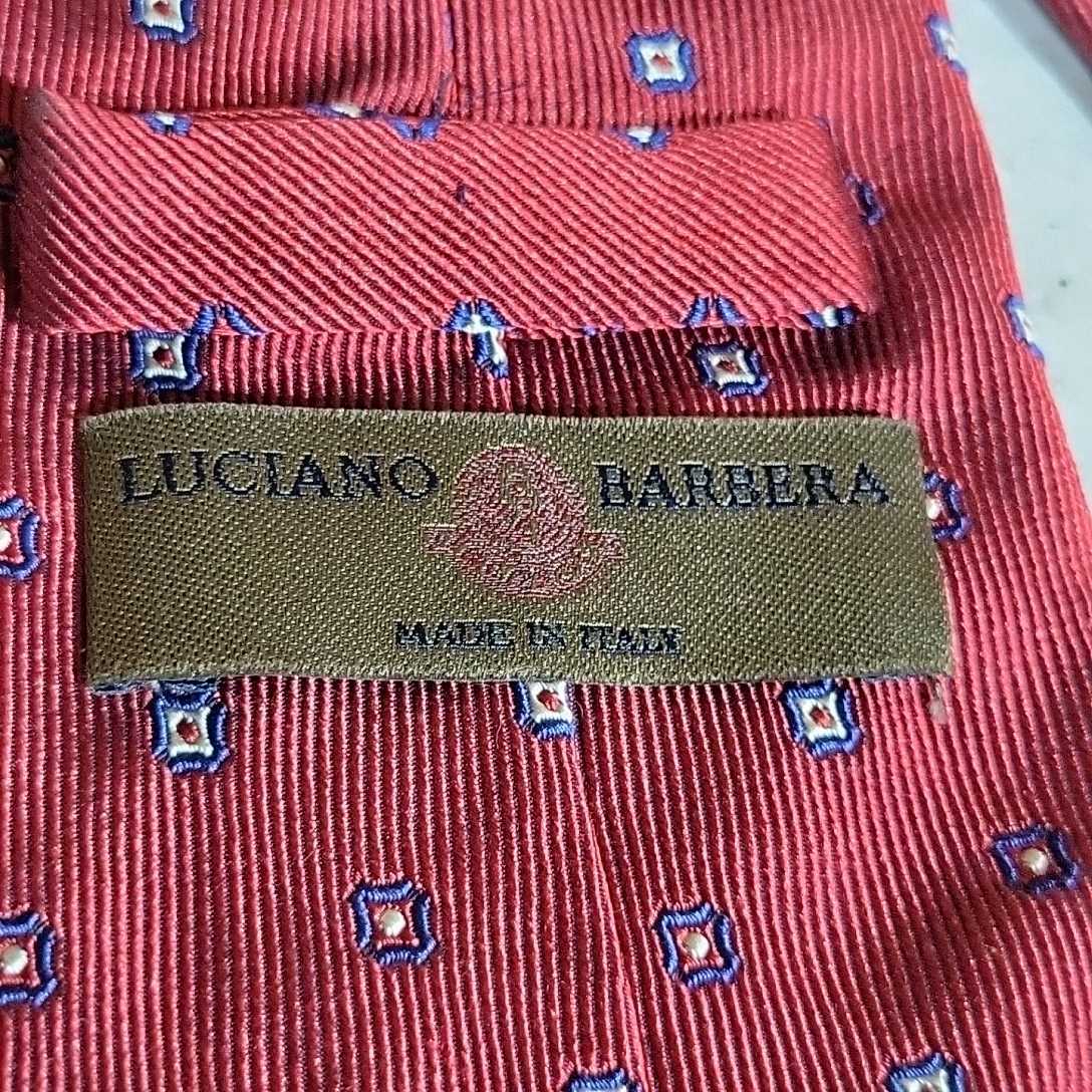 №5442 USED 箱無 LUCLANO BARBERA ネクタイ イタリア製_画像2