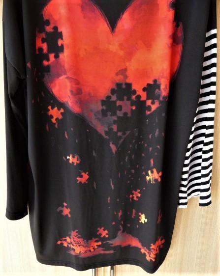 ankorock アンコロック 退廃ハートTシャツ ボーダー travas tokyo